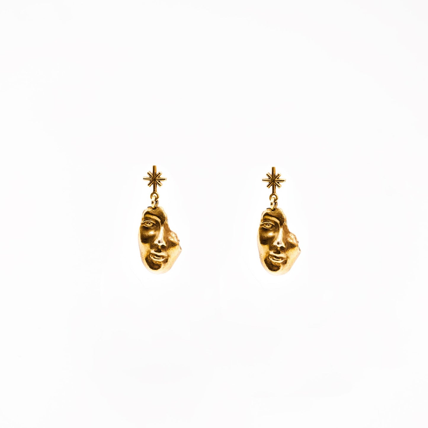 Broken Baroque Mask Earrings