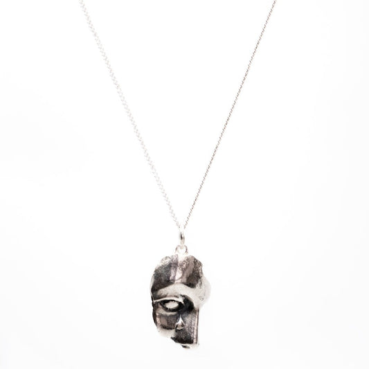 Small Broken Tearing Mask Necklace